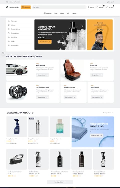 Car Cosmetics — BeTheme