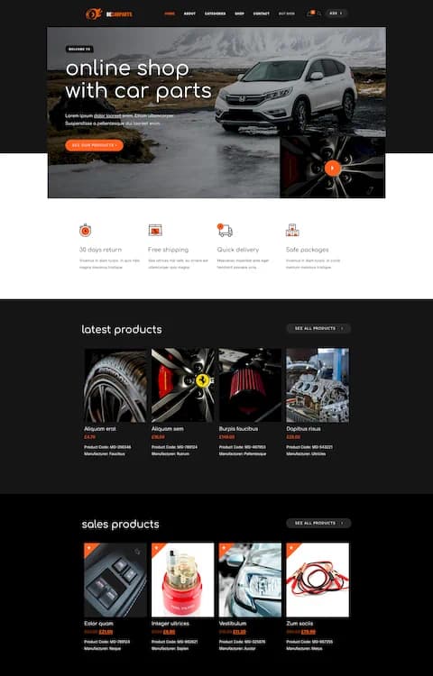 Car Parts — BeTheme