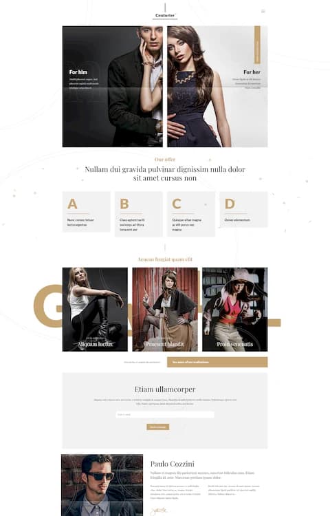 Couturier — BeTheme