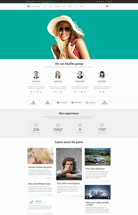 One Page — BeTheme