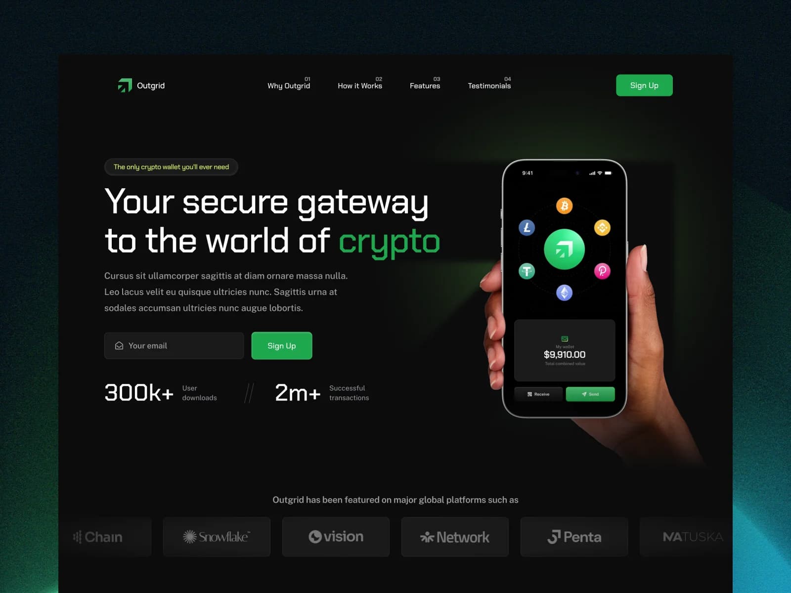 Crypto Wallet — Outgrid