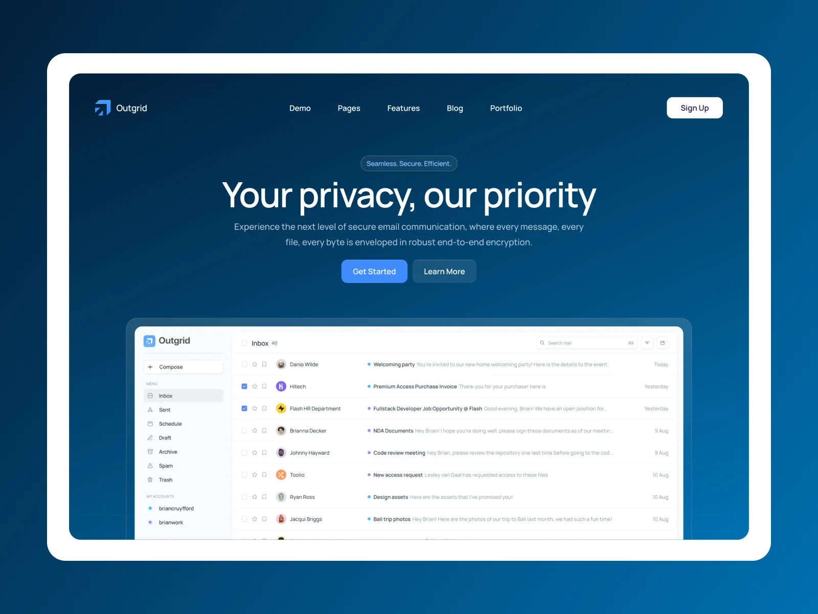 Web App — Outgrid